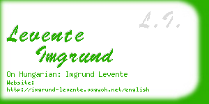 levente imgrund business card